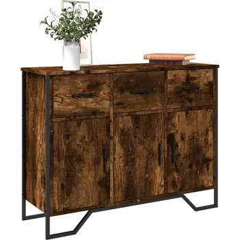 přebalovací pult a komoda Příborník kouřový dub 97 x 32,5 x 74,5 cm kompozitní dřevo Hnědá 848561