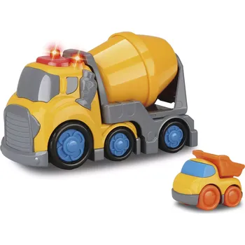 autíčko Wiky Vehicles Kiddy Auto míchačka s efekty 19,5 cm sklápěč 6,5 cm