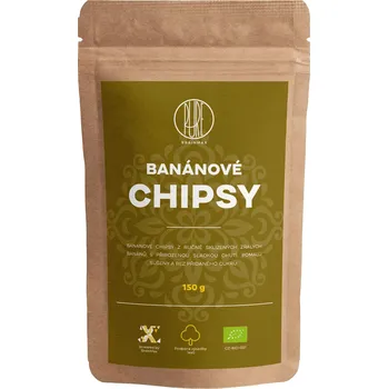 Chips BrainMax Pure Banánové Chipsy BIO, 150 g