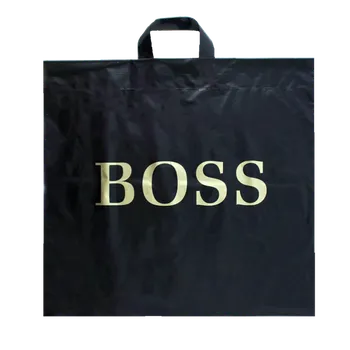 Ostatní Igelitová taška 50 x 50 + 5 cm uši - černá BOSS 35mic