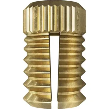 Hmoždinka Fischer 059484 - Hmoždinka do dřeva pr. 8 x 13,5 mm mosazná PA 4 M6 pro metrické šrouby M6