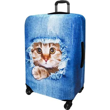 Příslušenství k zavazadlu KUFRYPLUS Obal na kufr Z155 Kočka v džínách L