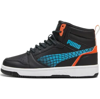 Chlapecká obuv Dětské Vysoké boty PUMA PUMA REBOUND V6 MID TECHIE BUDDY JR 39794502 – Bílá 39