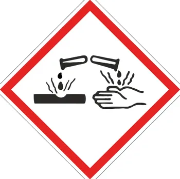 Traiva s.r.o. KOROZIVNÍ - Symbol CLP (GHS) 05 Verze: Samolepka 148 x 148 mm tl. 0.1 mm - Kód: 04565