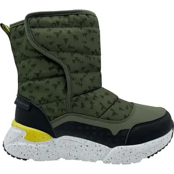 Dívčí zimní obuv Dětská zimní obuv Lotto CASPER 25 Khaki, Černá, Bílá