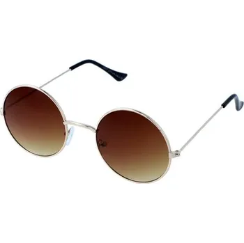 Sluneční brýle Revers sluneční brýle Lenonky zlaté Hnědé Wayfarer style RV449-2