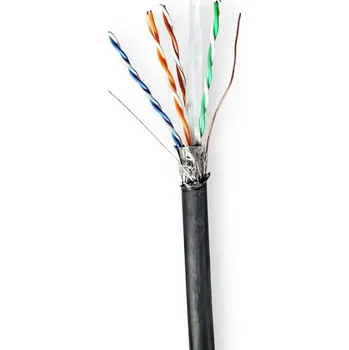 Síťový kabel Roll | CAT6 | Drát CCBG8598BK305S Nedis