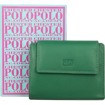 Tmavězelená kožená peněženka Chester no. 2212