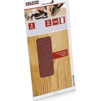 Brusný papír Sady brusných papírů na dřevo, 93 x 185 mm, Kreator - G240