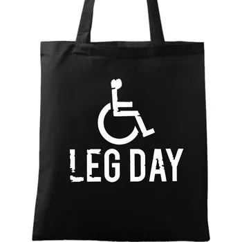 Bavlněná taška Cvičení nezná překážky (Barva: Černá)