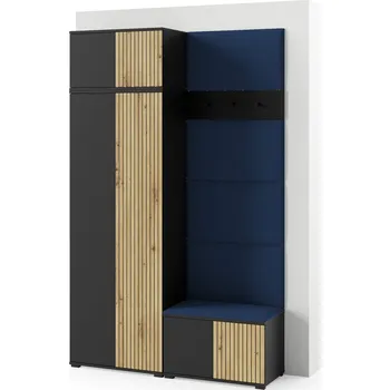 Šatní skříň Předsíňová stěna ROSS 2 Modrá I