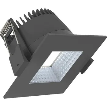 Bodové svítidlo Illuxtron Čtvercová vestavná bodovka Quad 75 HV-FD Barva: Černá, Teplota chromatičnosti: 4000 Kelvinů 932A03BL8F02 Čtvercová vestavná bodovka Quad 75 HV-FD