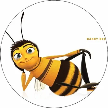 Jedlá dekorace na dort Jedlý papír Pan včelka 19,5 cm