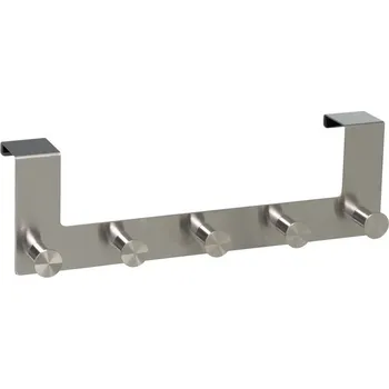 Věšák Kovový věšák na dveře v matně stříbrné barvě 35 cm – Casa Selección ID_1640342