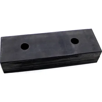 Černý gumový doraz na rampu FLOMA - 50 x 16,5 cm a tloušťka 10 cm (87651207) FLOMAT