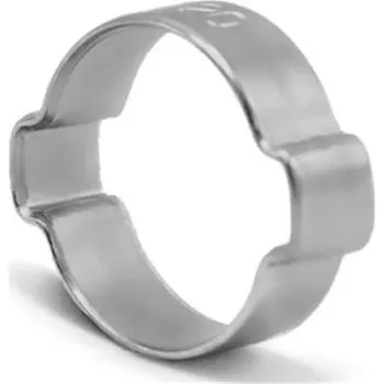 hadicová spona EWD1-15 - Spona deformační na hadici pr. 13-15 mm se dvěma oušky, bíle zinkovaná ocel