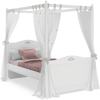 Dětská postel Čilek Rustic White 120 x 200 cm bílá