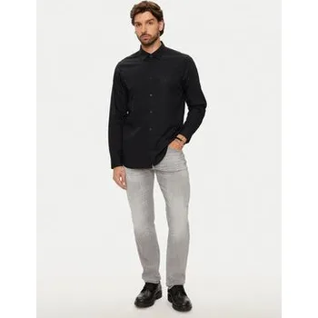 Pánská košile Armani Exchange Košile 6DZC10 ZNXLZ 1200 Černá Slim Fit L