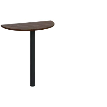 Stolová podnož EJD 1 - 70 přístavba jednací, kovová podnož černá, síla desky 18 mm, široká 700 mm, ořech královský