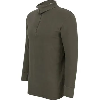 Bundeswehr Triko BW s rolákem na zip ZELENÉ použité velikost: 4