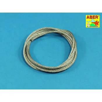 RC náhradní díl Aber Models Stainless Steel Towing Cables fi 2,5mm, 125 cm long
