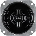 Elhard Kulatý keramický vypínač otočný č.7, černý