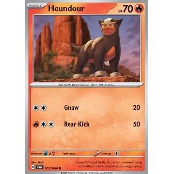 Karetní hra Pokémon SFA 007/064 Houndour - Shrouded Fable Stav: Near Mint, Verze: REVERSE HOLO