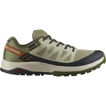 Pánská běžecká obuv Salomon Outrise Gore-Tex M moss gray / olive night / sugar almoud - UK 7