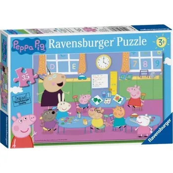 Puzzle Ravensburger Prasátko Peppa a celá třída 35 dílků