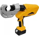 Aku hydraulické lisovací kleště na kabelová oka a spojky, síla 11 tun, C-hlava - Genborx