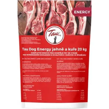 Krmivo pro psa TAU dog energy Jehněčí a Kuřecí 20kg