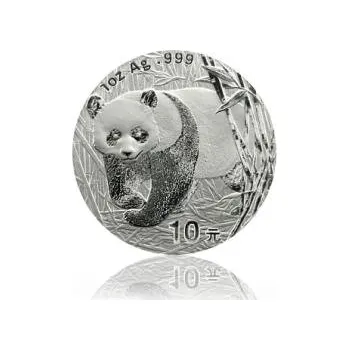 1 unce stříbrná mince China Panda 2002