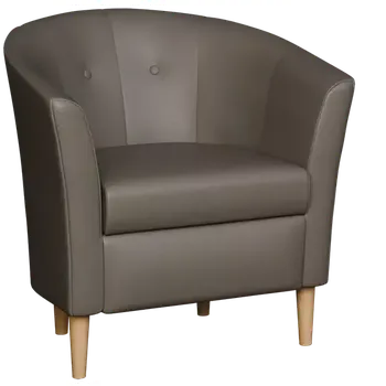 Křeslo CHARLOTTE 1, křeslo, koženka šedá