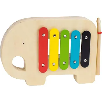 Hudební nástroj pro děti Petit Collage dřevěný xylofon slon