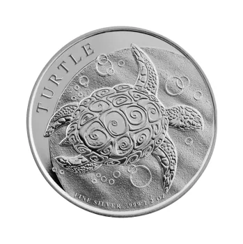 1/2 unce stříbrná mince Niue želva 2014