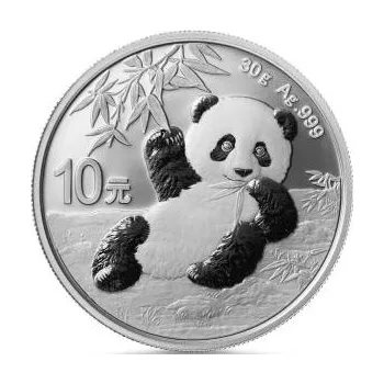 30 gramů stříbrná mince China Panda 2020