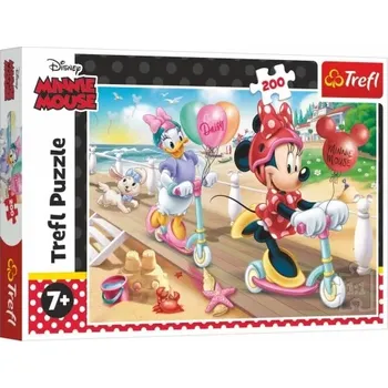 Puzzle Trefl Minnie Mouse: Na pláži 200 dílků