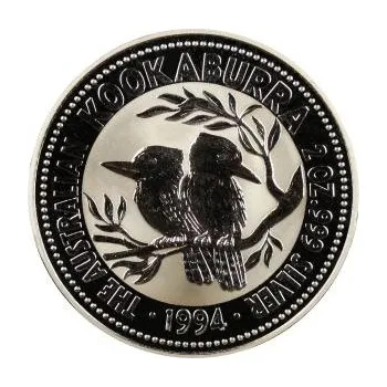 2 unce stříbrná mince Austrálie Kookaburra 1994