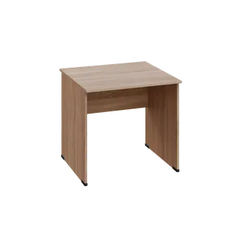 Psací stůl EPL 28 - 8 stůl kancelářský, dřevěná podnož, deska 25 mm, široký 800 mm, dub bardolino
