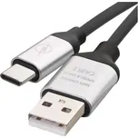Nabíjecí a datový kabel USB-A 2.0 / USB-C 2.0, 1 m, černý