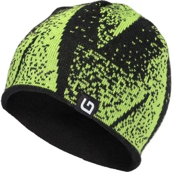 Čepice Chlapecká pletená čepice Lewro DIGORY 8/11 Světle zelená, Černá