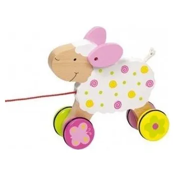 Dřevěná hračka Drewniana owieczka do ciągnięcia