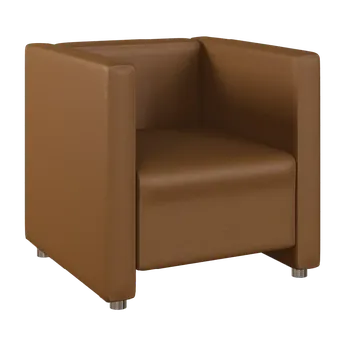 Sedací souprava MIRA 1 křeslo, koženka hnědá