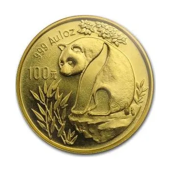 1/2 unce zlatá mince China Panda 1993