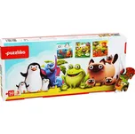 Puzzlika oblíbená zvířátka 3 v 1 – dětské puzzle 3 obrázky, 50 dílků