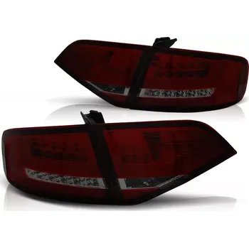 Zadní světlomet Zadní světla, světlomety, lampy Audi A4 B8 sedan, 2008-2011, LED bar, červené, kouřové (LDAU98)