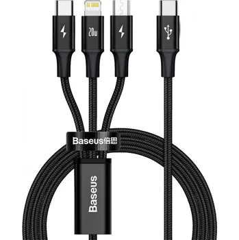 Lightning, rychlonabíjecí micro kabel 20W , typu C černý Baseus