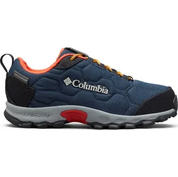 Dívčí obuv Dětská outdoorová obuv Columbia FIRECAMP SLEDDER 3 WP 4 Tmavě modrá, Černá, Šedá, Oranžová
