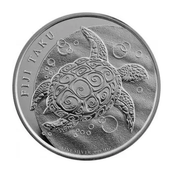 1 unce stříbrná mince Fiji Taku želva 2010