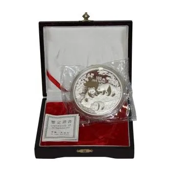 12 unce stříbrná mince China Panda 1992 proof